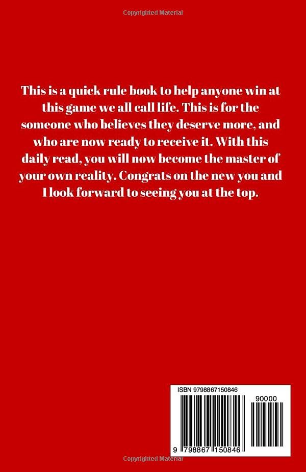 THE RULES OF THE GAME: A Guide On How To Win In Life Book